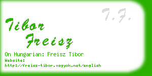 tibor freisz business card